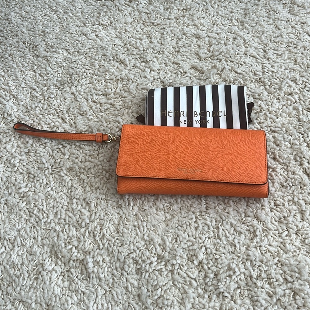 Orange Henri Bendel clutch